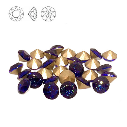 Aurora Pointy Back Chaton (C1028) SS39 – 8mm – Montana – Pack of 2