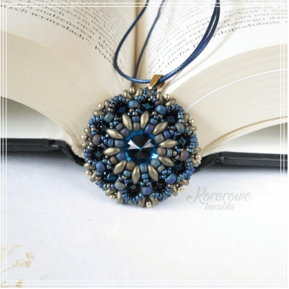 Oriana Pendant Pattern by Barbara Lepak - Instant Download or Printed Copy