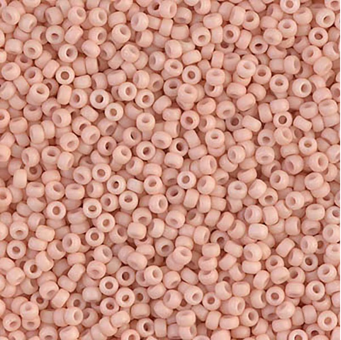 11/0 Miyuki Seed Beads - 25g Bag – Matte Opaque Blush – Colour 2023