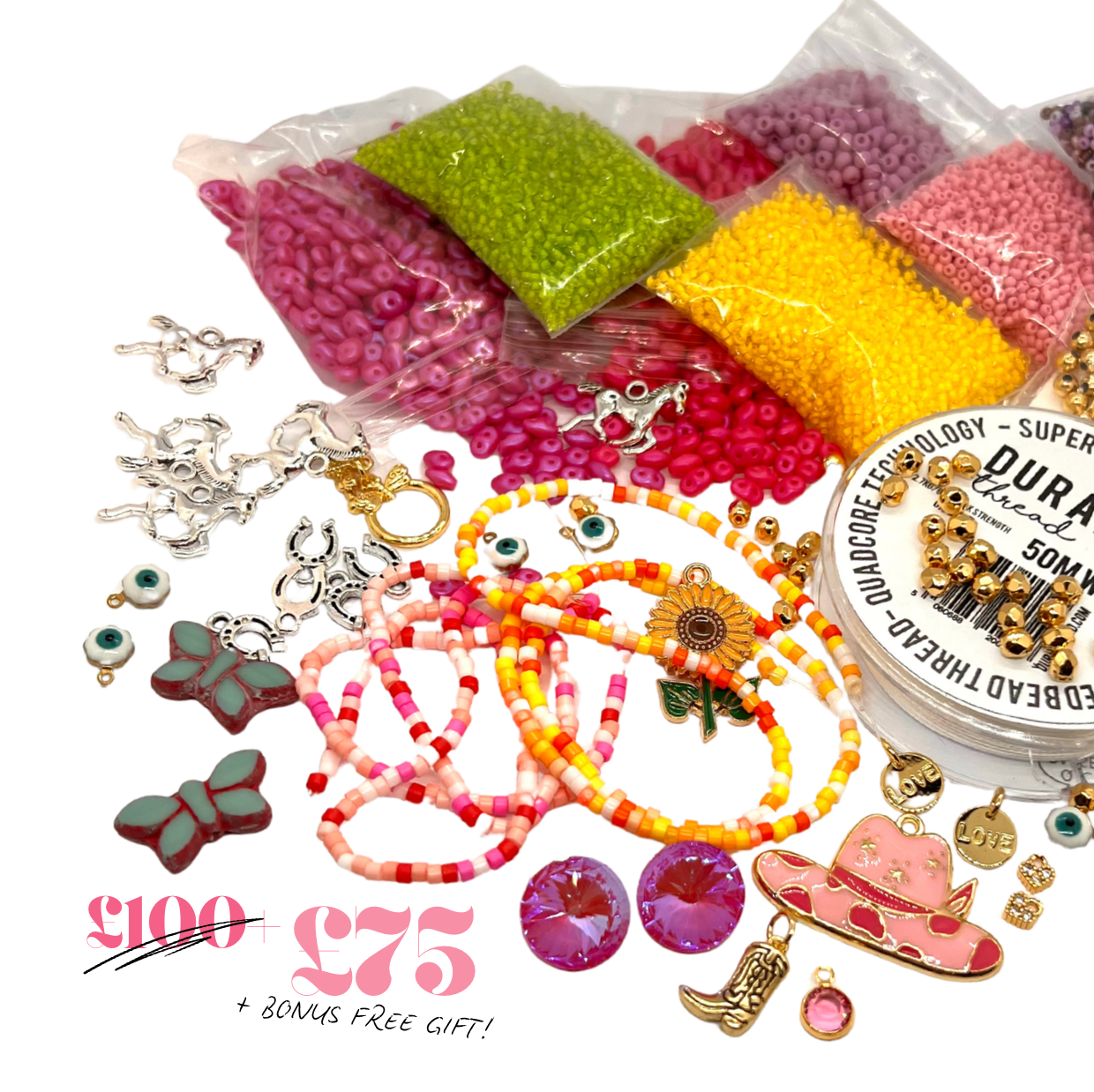 Luxe Trending 2026 ‘Electric Cowgirl’ Beading Hamper - Limited Edition (Bonus FREE Gift, Save £25+)