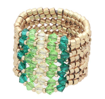 Irish Meadow Ring Kit by Leslie Pope