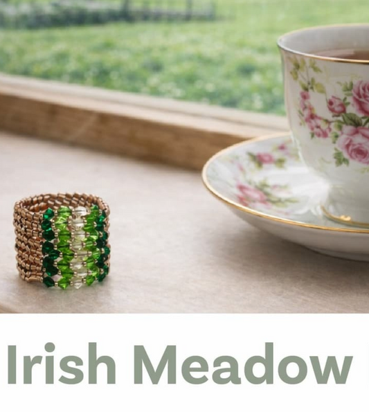 Irish Meadow Ring Pattern by Leslie Pope - Instant Download or Printed Copy