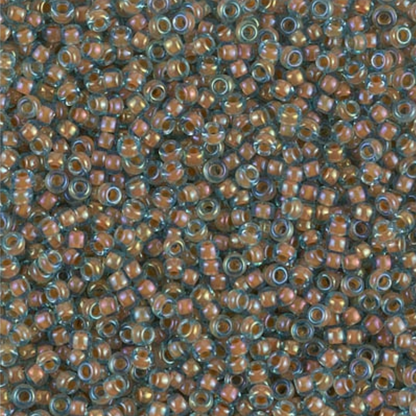 11/0 Miyuki Seed Beads 25g Bag – Luster Aqua Peach Lined - Colour 351
