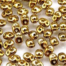 SuperDuo 2.5x5mm 24g Tube – Crystal Full Amber