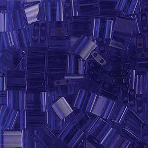 Miyuki Tila Beads - 5g Bag - Transparent Cobalt