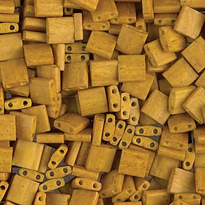 Miyuki Tila Beads - 5g Bag - Mustard
