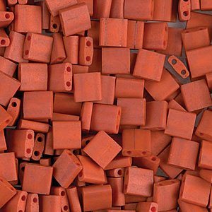Miyuki Tila Beads - 5g Bag - Burnt Sienna