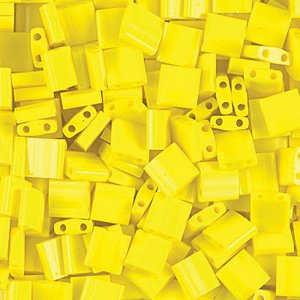 Miyuki Tila Beads - 5g Bag – Opaque Yellow