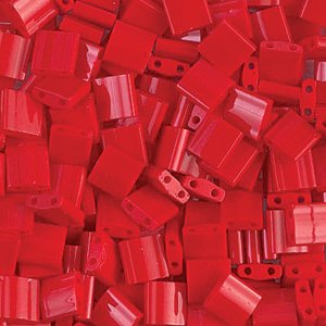 Miyuki Tila Beads - 5g Bag - Opaque Red