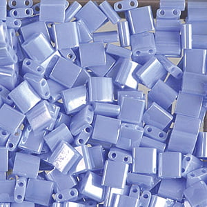 Miyuki Tila Beads - 5g Bag - Opaque Light Periwinkle Luster