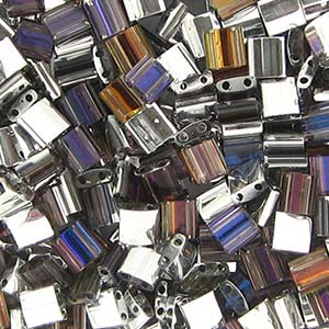 Miyuki Tila Beads - 5g Bag - Crystal Heliotrope