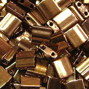 Miyuki Tila Beads - 5g Bag – Dark Bronze