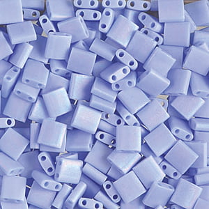 Miyuki Tila Beads - 5g Bag - Matte Opaque Light Periwinkle AB