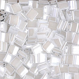 Miyuki Tila Beads - 5g Bag - Crystal Ceylon