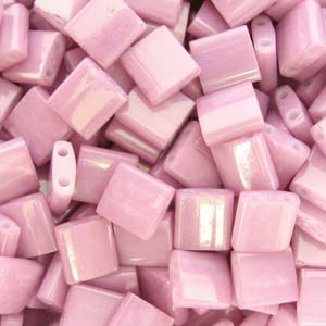 Miyuki Tila Beads - 5g Bag - Opaque Antique Rose Luster