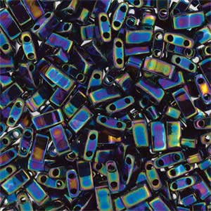 Miyuki Half Tila Beads - 5g Bag – Medium Blue Iris