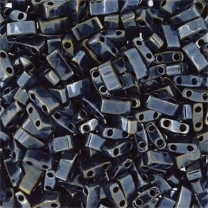 Miyuki Half Tila Beads - 5g Bag – Light Gunmetal