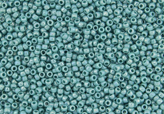 11/0 Toho Seed Beads - 10g Bag – Opaque Rainbow Turquoise