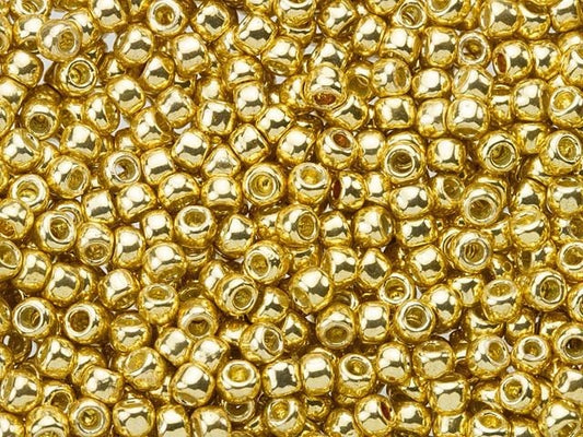 8/0 Toho Seed Beads - 10g Bag – PermaFinish – Galvanised Starlight Gold