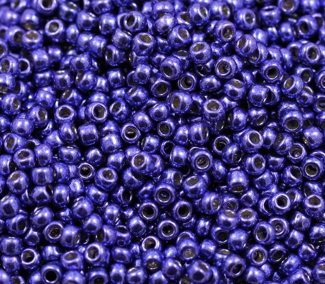 11/0 Toho Seed Beads - 10g Bag – Perma Finish Galvanized Violet - Colour PF581
