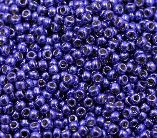 11/0 Toho Seed Beads - 10g Bag – Perma Finish Galvanized Violet - Colour PF581