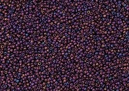 15/0 Toho Seed Beads - 5g Bag – Higher Metallic Dark Amethyst