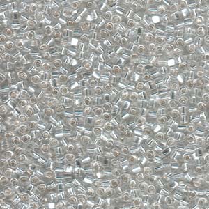 Miyuki Triangle 10/0 – 10g Bag – Silver Lined Crystal