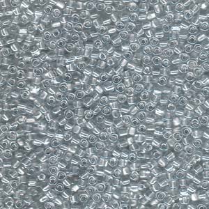 Miyuki Triangle 10/0 – 10g Bag – Colour Lined Platinum