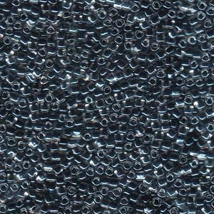 Miyuki Triangle 10/0 – 10g Bag – Black Lined Crystal