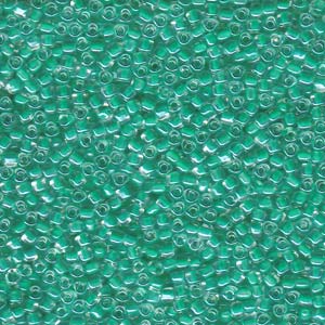 Miyuki Triangle 10/0 – 10g Bag – Colour Lined Kelly