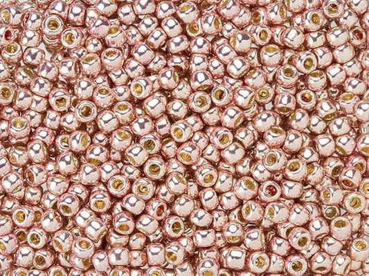 8/0 Toho Seed Beads - 10g Bag – PermaFinish – Galvanized Sweet Blush
