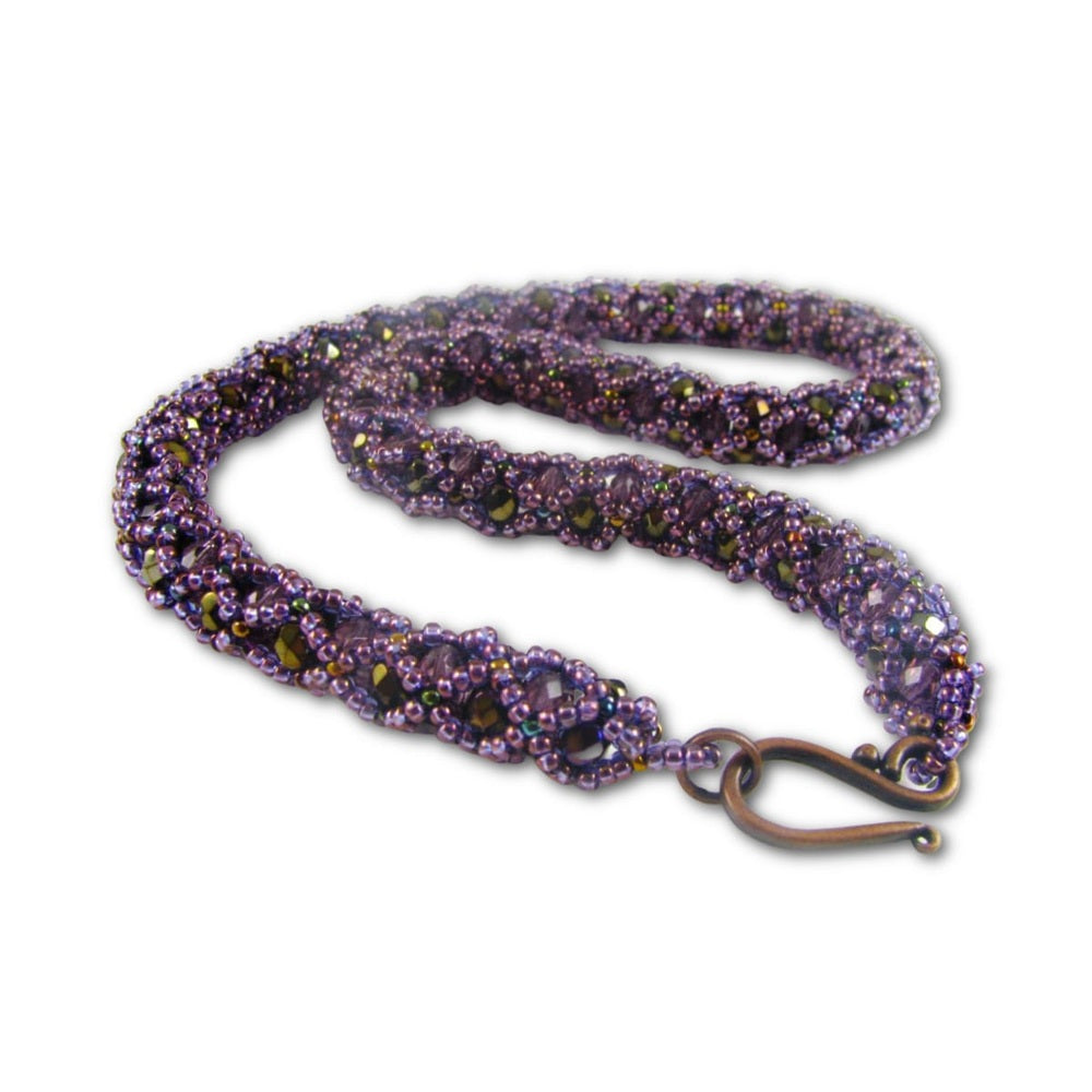 Blackberry Wine Necklace Pattern - Instant Download or Printed Copy