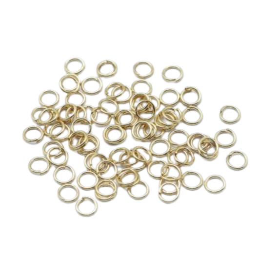 18k Gold Plated - 3mm 18k Open Jump Rings – Approx 30 (0.3g)