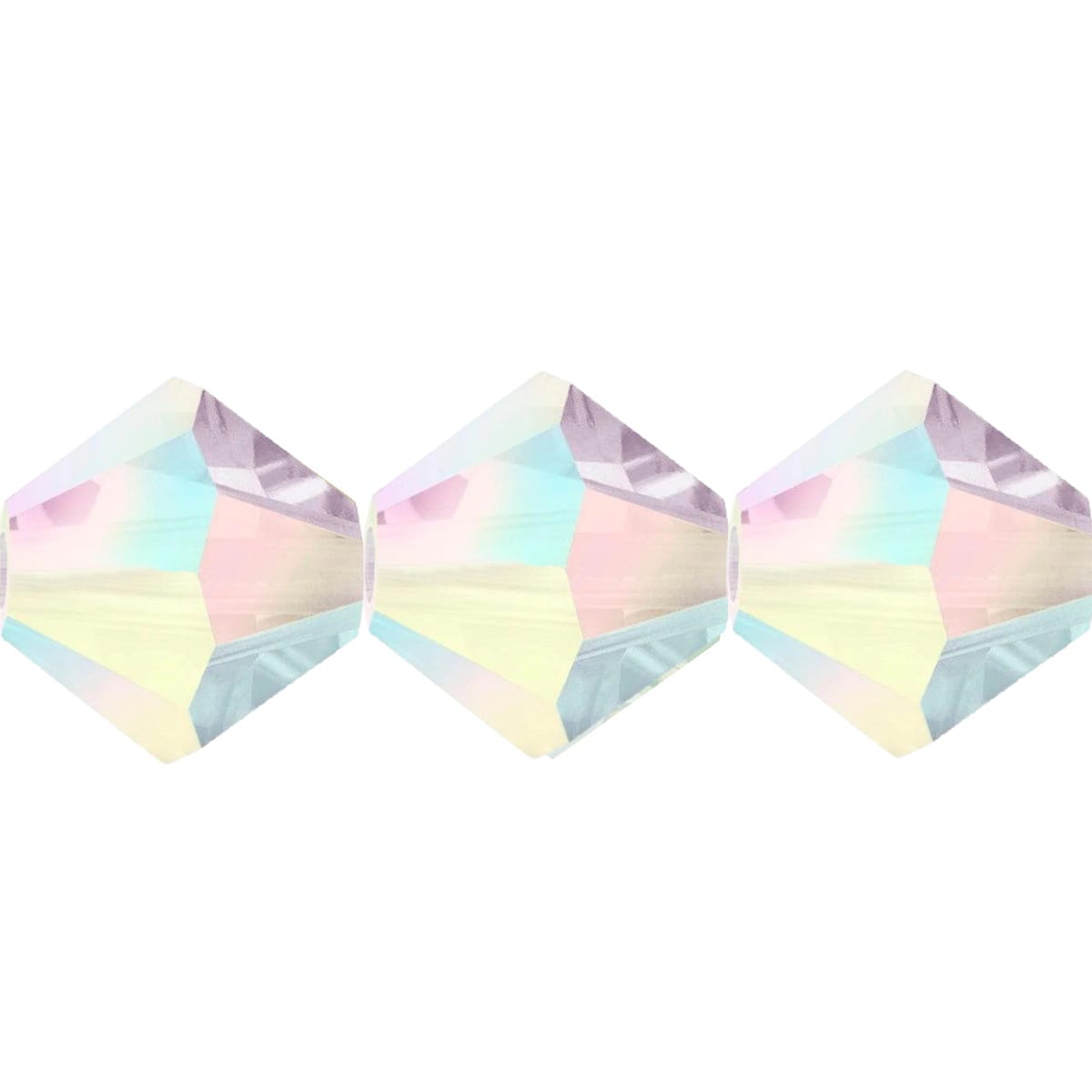 4mm Preciosa Bicones – Violet AB2X – Pack of 30