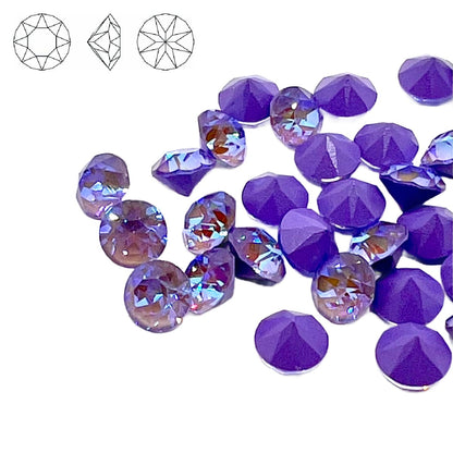 Aurora Pointy Back Chaton (C1028) SS39 – 8mm – Violet Delite – Pack of 2