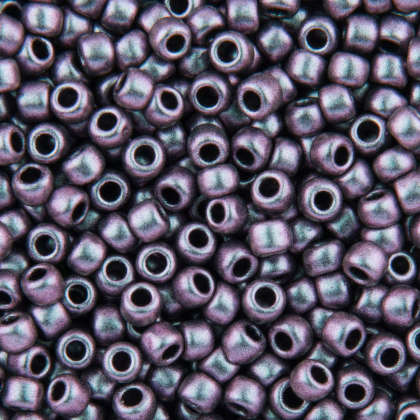 8/0 Toho Seed Beads - 10g Bag - Polychrome Orchid Aqua