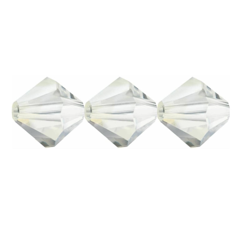 3mm Preciosa Bicones – Argent Flare – Pack of 30