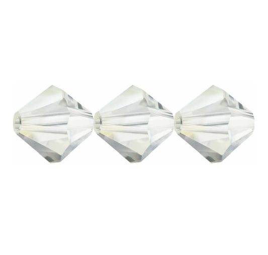 3mm Preciosa Bicones – Argent Flare – Pack of 30