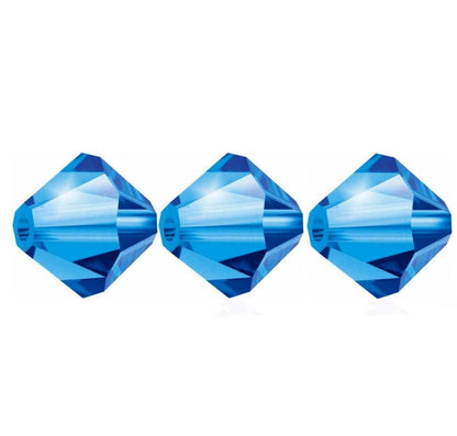 3mm Preciosa Bicones – Sapphire – Pack of 30