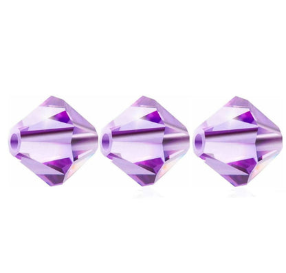3mm Preciosa Bicones – Violet – Pack of 30