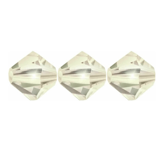 4mm Preciosa Bicones – Blonde Flare – Pack of 30