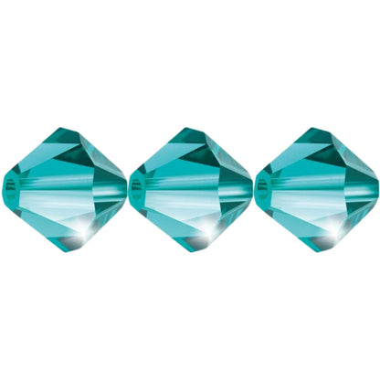 3mm Preciosa Bicones – Blue Zircon – Pack of 30