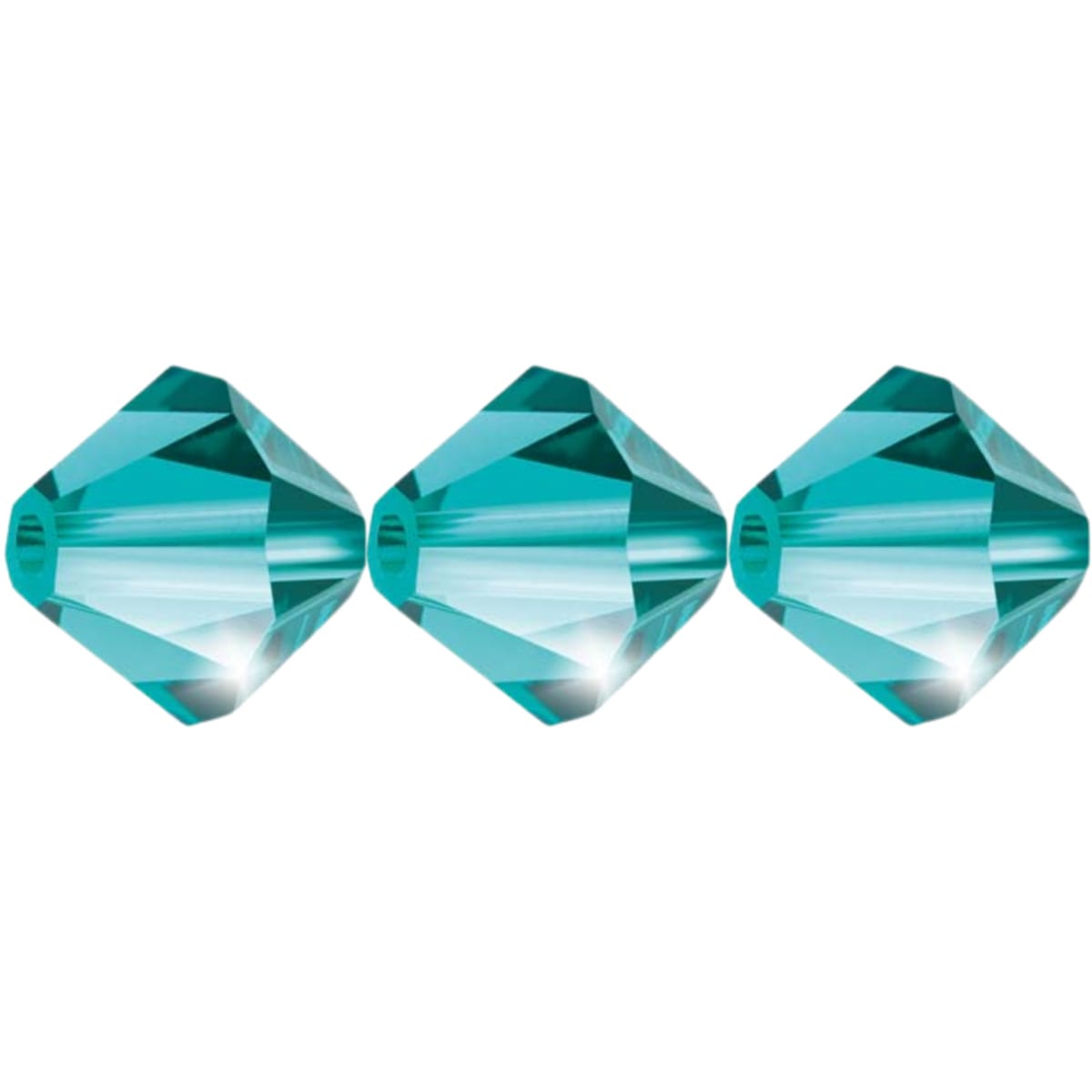 4mm Preciosa Bicones – Blue Zircon – Pack of 30