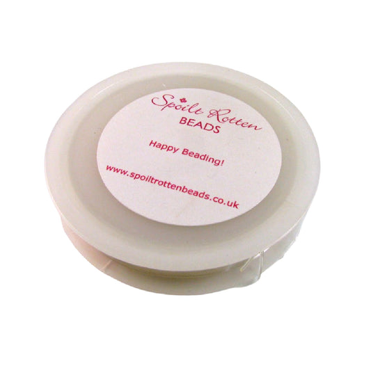 Flat Elastic Cord 0.8mm- White – 10m Spool