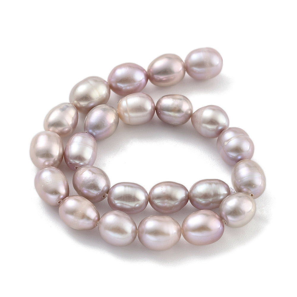 6-7mm Lavender Rice Pearl Strand - AAA Grade - Approx 18 Pearls