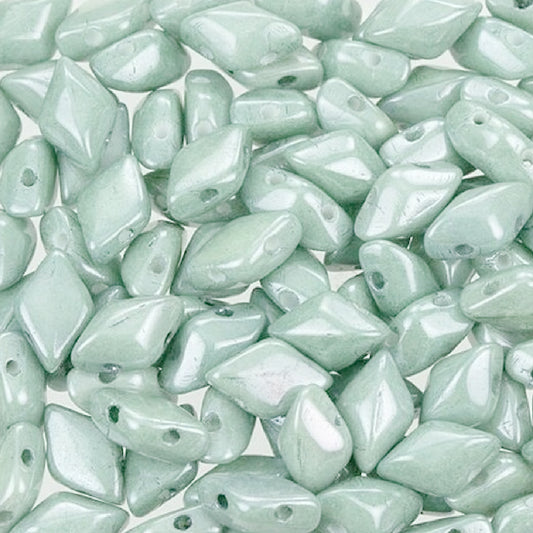 Mini Gemduo 6x4mm – 5g – Chalk Light Green Luster