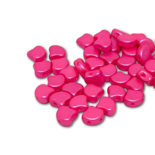 Ginko Beads 7.5mm – 10g Pack (approx 35 beads) – Chatoyant Shimmer Hot Pink