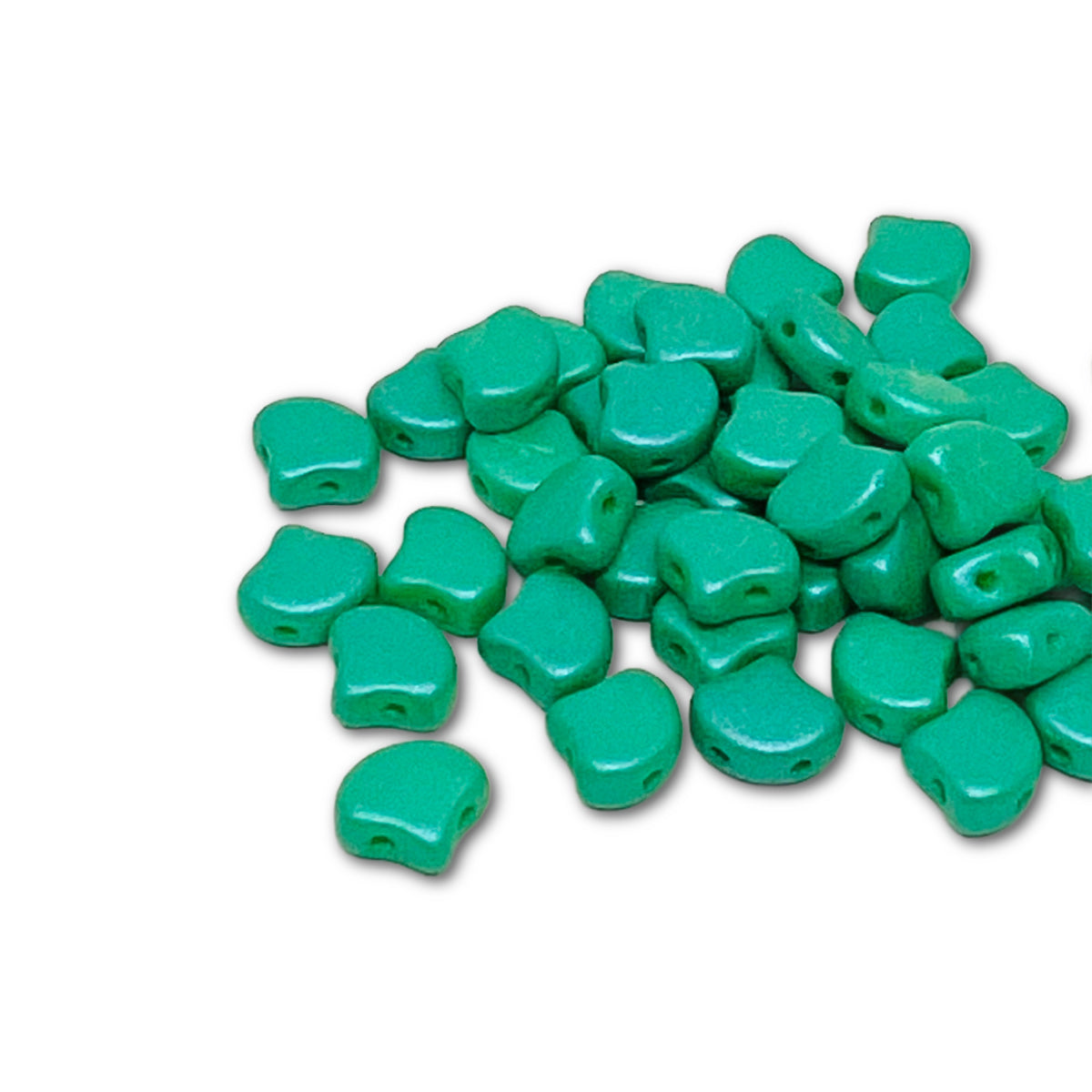 Ginko Beads 7.5mm – 10g Pack (approx 35 beads) – Chatoyant Shimmer Seafoam