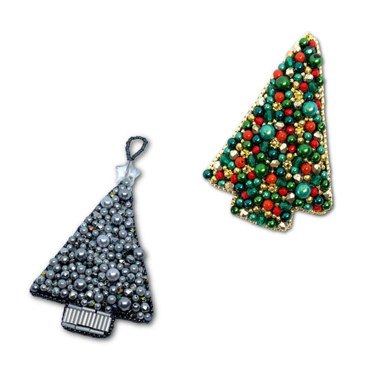Bead Embroidery Christmas Decorations - Instant Download or Printed Copy