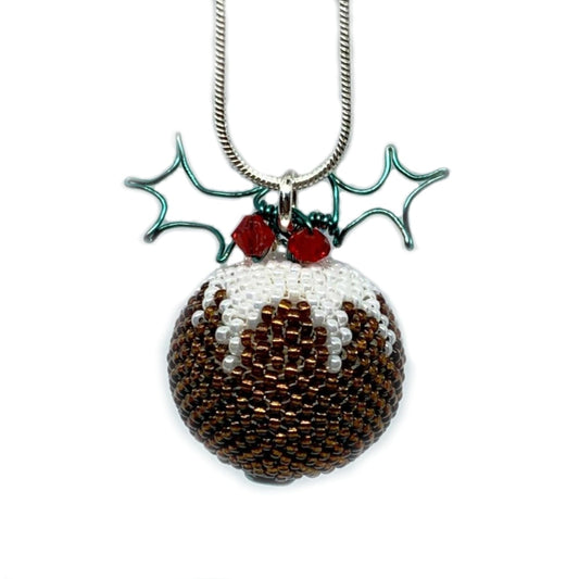 Christmas Pudding Pendant Pattern - Instant Download or Printed Copy